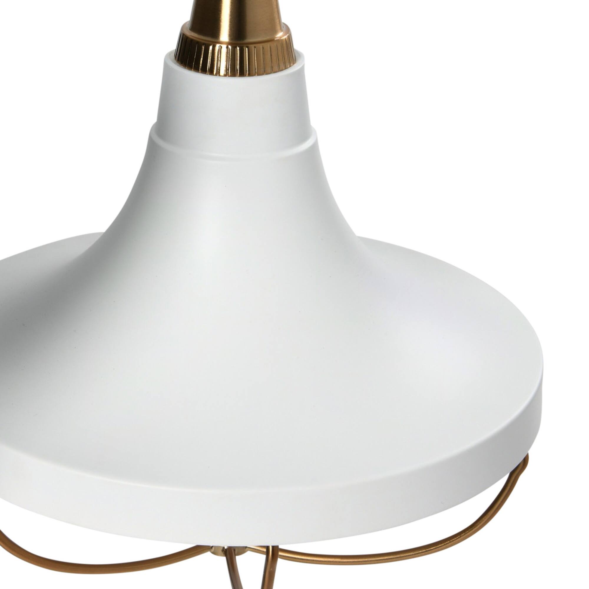 Hello Honey® Robert Stevenson Lighting Presley Caged Trumpet Metal Ceiling Light